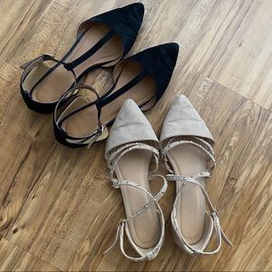 2 pairs of charlotte russe flats